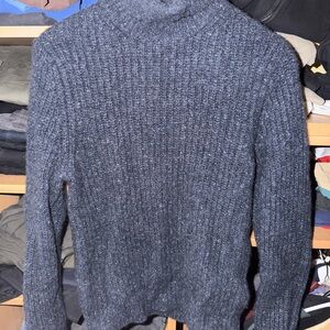 NAADAM Blue 100% Cashmere Turtleneck Sweater Mens SM Rare